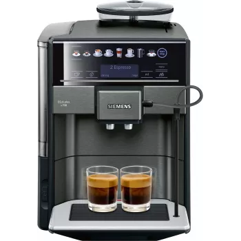 Kafijas automāts Siemens EQ.6 plus TE657319RW — pilnībā automātisks, 1,7 L ūdens tvertne, 19 bāru sūknis, iebūvēta dzirnaviņa