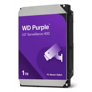 WESTERN DIGITAL Cietais disks - Wd Purple WD11PURZ - 1TB - SATA 6Gb/s - 3.5in - 5400Rpm - 64MB Kešatmiņa - 110MB/s