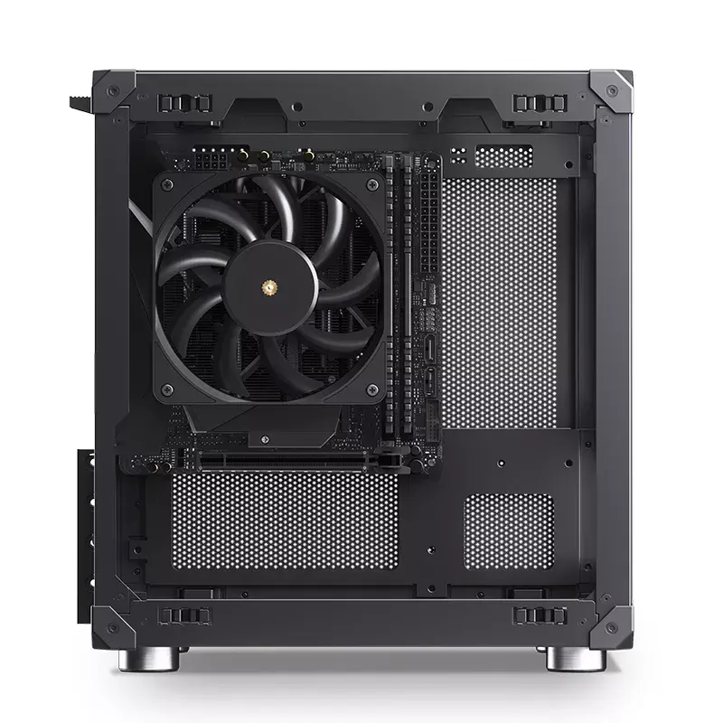 Korpuss Jonsbo C6 Melns ITX, Micro ATX