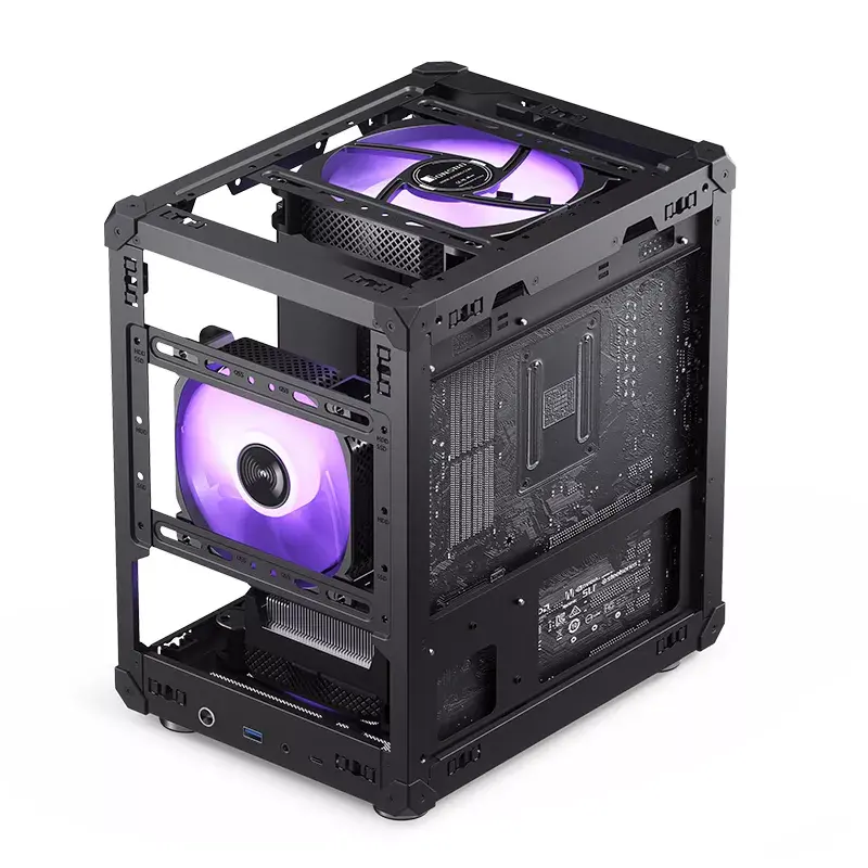 Korpuss Jonsbo C6 Melns ITX, Micro ATX