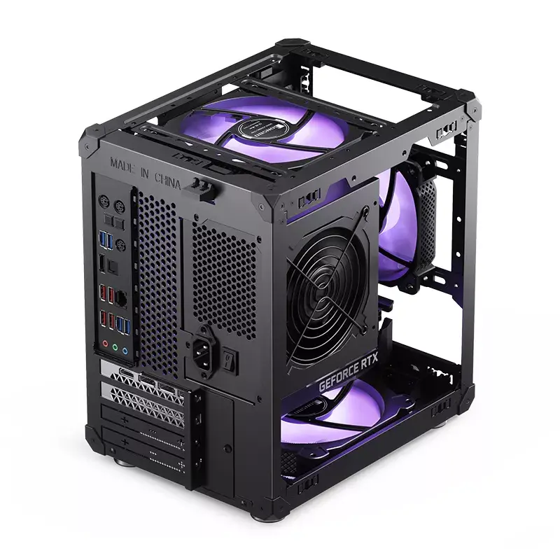 Korpuss Jonsbo C6 Melns ITX, Micro ATX