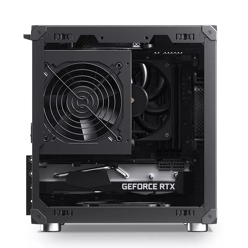 Korpuss Jonsbo C6 Melns ITX, Micro ATX