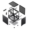 Korpuss Jonsbo C6 Melns ITX, Micro ATX
