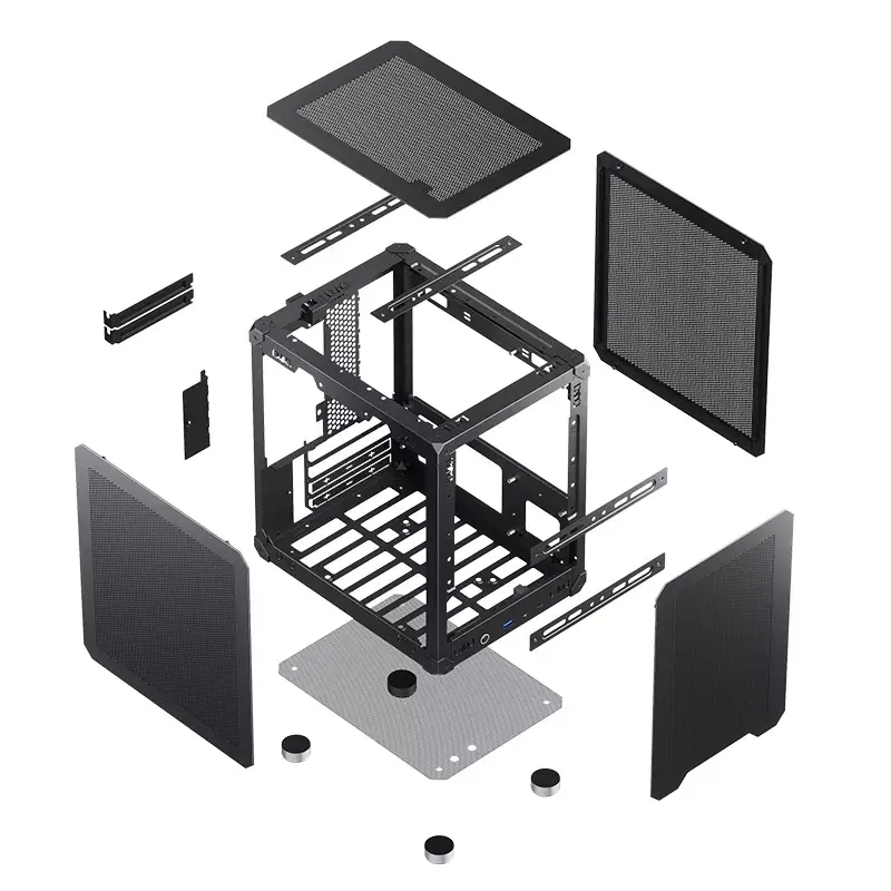 Korpuss Jonsbo C6 Melns ITX, Micro ATX