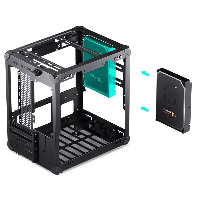 Korpuss Jonsbo C6 Melns ITX, Micro ATX