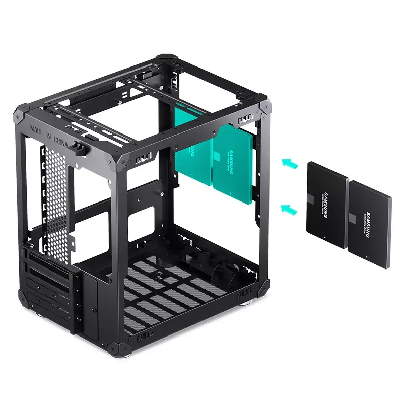 Korpuss Jonsbo C6 Melns ITX, Micro ATX