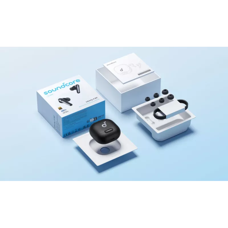 ANKER Earbuds Liberty 4 NC - Melns