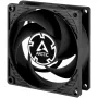 80 mm ventilators Arctic P8 Max High-Performance PWM, 80 mm diametrs, melns, 67,96 m³/h gaisa plūsma, 0,6 sone