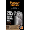 PanzerGlass ® 3-in-1 komplekts iPhone 15 Pro Max, Apple, Apple - iPhone 15 Pro Max, Sausā uzklāšana, Triecienizturīgs, Caurspīdīgs, 1 gab.