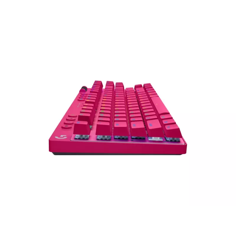 Logitech G Pro X TKL Lightspeed spēļu tastatūra - Bluetooth - Rozā US International Tactile