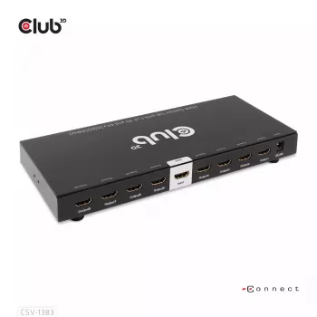 CLUB3D CSV-1383 1 uz 8 HDMI sadalītājs, pilns 3D un 4K60Hz (600MHz)