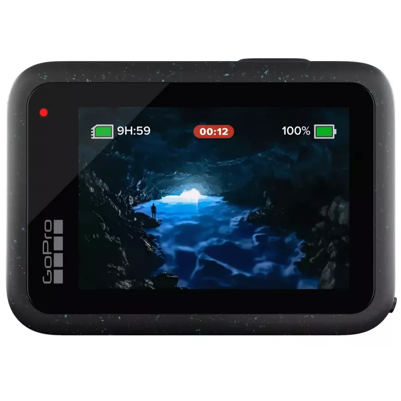 Action kamera GoPro HERO12 Black — 5K Ultra HD, 240 kadri/s, 27 MP CMOS, 177° skata leņķis, LCD, MicroSD, Wi‑Fi