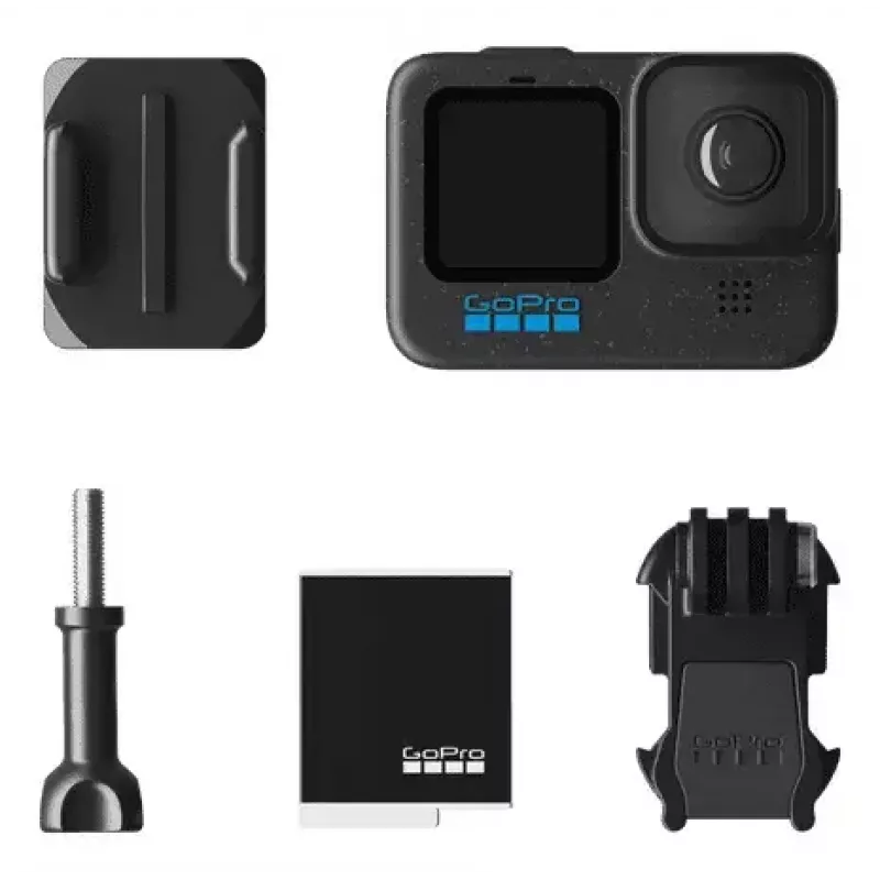 Action kamera GoPro HERO12 Black — 5K Ultra HD, 240 kadri/s, 27 MP CMOS, 177° skata leņķis, LCD, MicroSD, Wi‑Fi