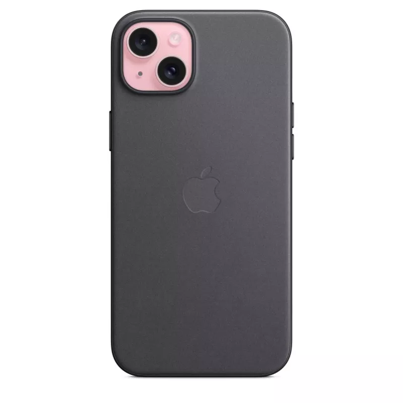 Apple FineWoven Macītis ar MagSafe iPhone 15 Plus Melns