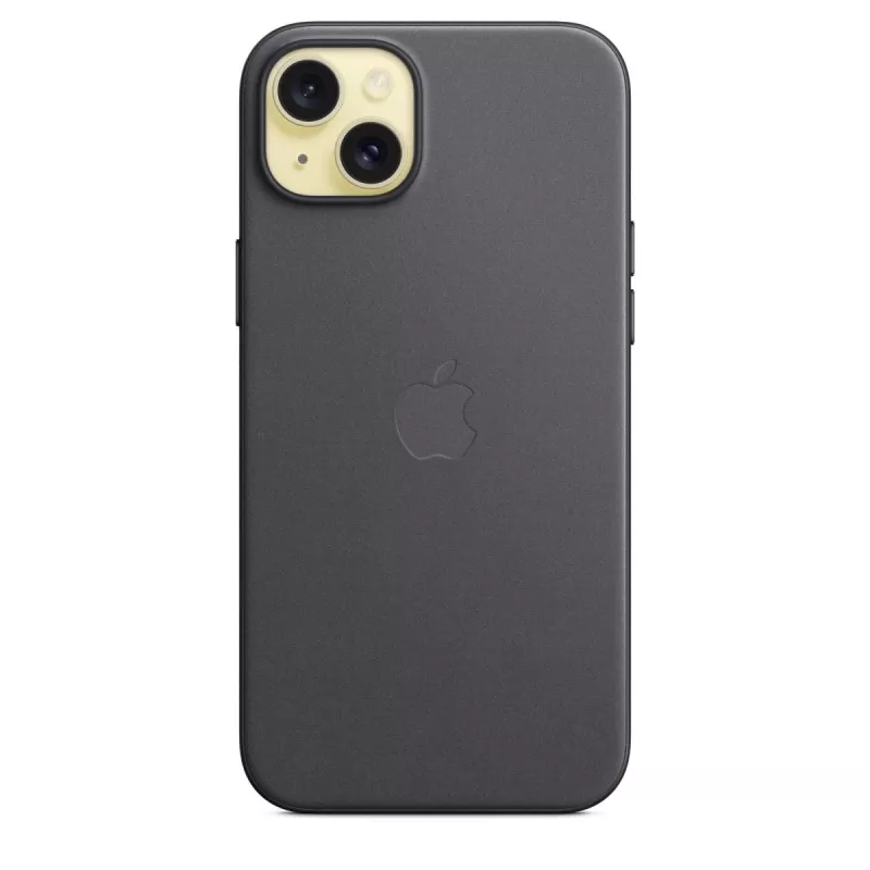 Apple FineWoven Macītis ar MagSafe iPhone 15 Plus Melns