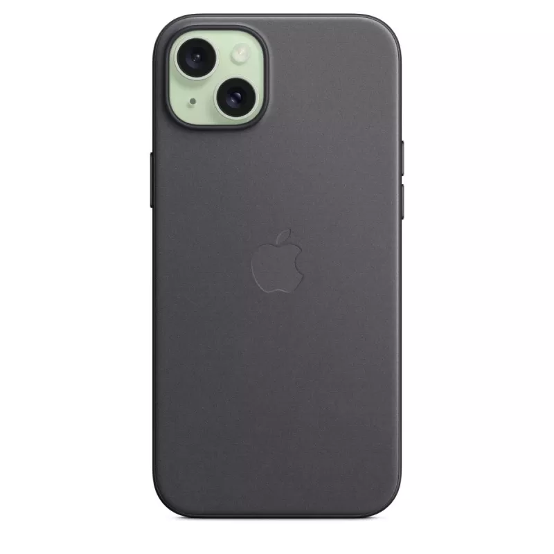 Apple FineWoven Macītis ar MagSafe iPhone 15 Plus Melns
