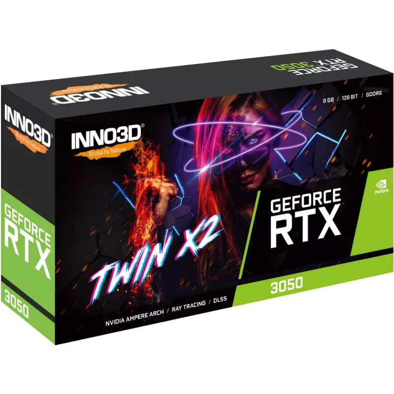 INNO3D Videokarte NVIDIA GeForce RTX 3050 Twin X2 GDDR6 8GB PCI-E