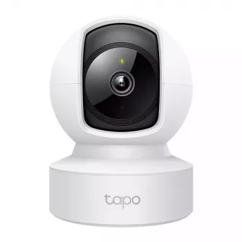IP drošības kamera TP-Link Tapo C212 — 3 MP (2304×1296), 107,5° diagonāle, Wi‑Fi un Ethernet, bez PoE, MicroSD līdz 512 GB, iekštelpām, griestu/sienas/galda stiprinājums