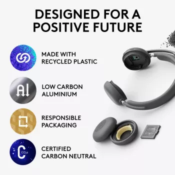LOGITECH Zone Wireless 2 Teams austiņas - Graphite
