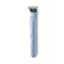 Folijniezējs Philips Norelco OneBlade QP1324/20 — bezvadu zils skuveklis, 30 min darbība, USB uzlāde, mazgājams, seko kontūrām