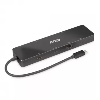 CLUB3D USB3.2 Gen2 Type-C 6-in-1 Dual Displays Portable Dock ar USB Type-C Video 4K60Hz