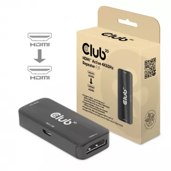 CLUB3D HDMI aktīvs 4K60Hz retranslators F/F