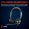 HP Poly Blackwire 3320 Stereo Microsoft Teams sertificētas USB-C austiņas + USB-C/A adapteris