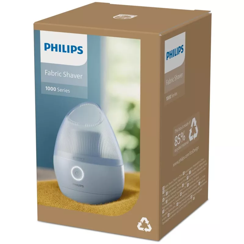 Auduma skuveklis Philips GCA2100/20, zils, nerūsējošā tērauda asmeņi, bateriju darbība, 90 min darbības laiks