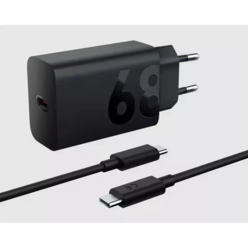 Lādētājs iekštelpām Lenovo ZG38C05739, 68 W, USB-C PD, 1 ports, melns, barošana no tīkla