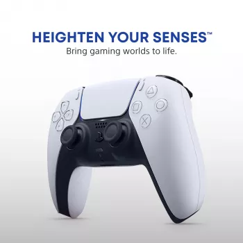 Spēļu kontrolieris Sony DualSense V2 — PlayStation 5, Bluetooth/USB, USB-C, iebūvēts akumulators, balts