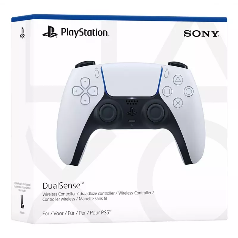 Spēļu kontrolieris Sony DualSense V2 — PlayStation 5, Bluetooth/USB, USB-C, iebūvēts akumulators, balts