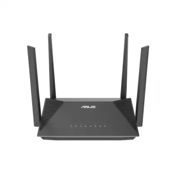 ASUS RT-AX52 AX1800 AiMesh bezvadu maršrutētājs Gigabit Ethernet Divu joslu (2.4 GHz / 5 GHz) Melns