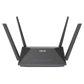 ASUS RT-AX52 AX1800 AiMesh bezvadu maršrutētājs Gigabit Ethernet Divu joslu (2.4 GHz / 5 GHz) Melns