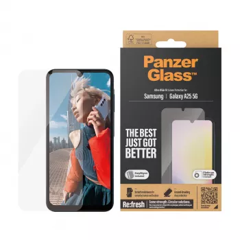 PanzerGlass® Ekrāna aizsargs Samsung Galaxy A25 5G | Ultra-Wide Fit ar EasyAligner