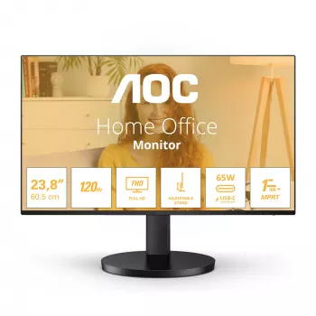 AOC B3 24B3CF2 23,8 collu IPS monitors, Full HD, USB-C, 1ms MPRT, regulējams augstums
