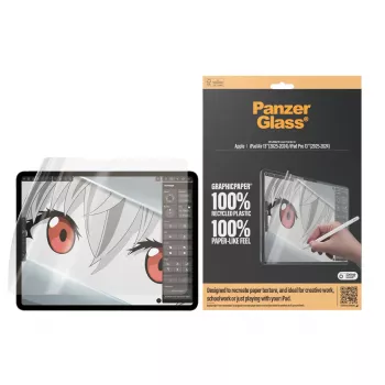 PanzerGlass ® GraphicPaper® Ekrāna aizsargs iPad Air 13'' (2024-2026) | iPad Pro 13'' (2024-2025) | Ultra-Wide Fit