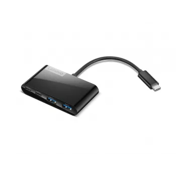 Lenovo GX91L84354 USB centrmezgls 4 porti USB 3.2 Gen 1 Type-C 625 Mbit/s Melns