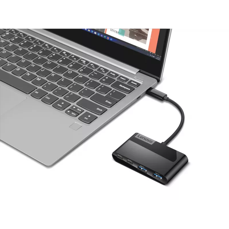 Lenovo Select GX91L84354 melns USB-C centrmezgls, 4 USB porti, USB 3.0