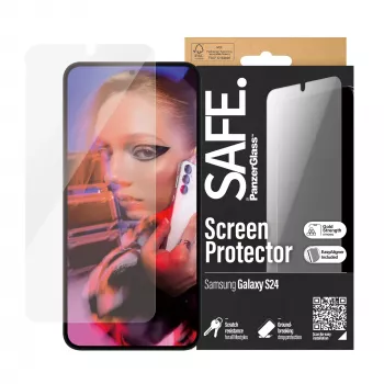 PanzerGlass SAFE.® Ekrāna aizsargs Samsung Galaxy S24 | Ultra-Wide Fit ar EasyAligner
