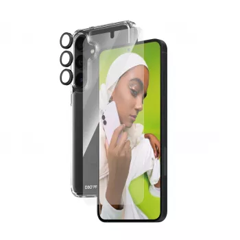 PanzerGlass 3-in-1 aizsardzības komplekts Samsung Galaxy S24+ | Ultra-Wide Fit ar EasyAligner