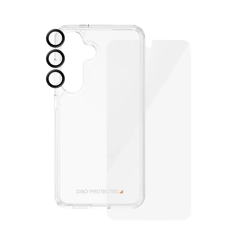3-in-1 aizsardzības komplekts PanzerGlass Samsung Galaxy S24 Ultra Wide Fit skrāpējumu un triecienu izturība