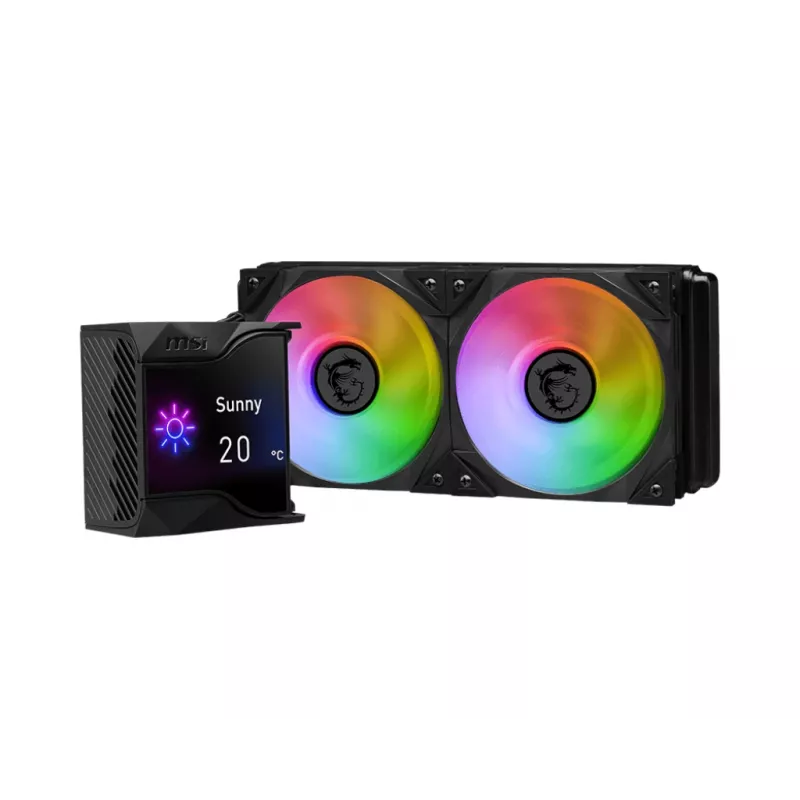MSI MPG Coreliquid D240 šķidruma dzesēšanas komplekts 12 cm Melns 1 gab.