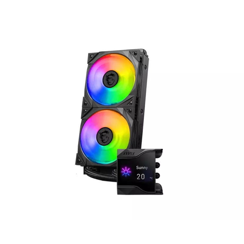 MSI MPG Coreliquid D240 šķidruma dzesēšanas komplekts 12 cm Melns 1 gab.