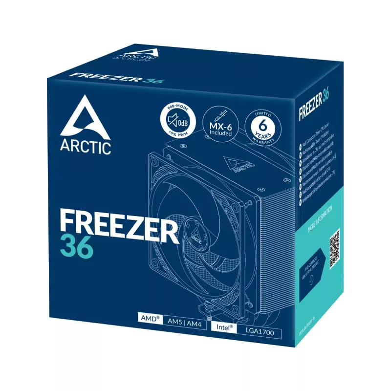 ARCTIC Freezer 36 daudzkompatibls torņa CPU dzesētājs