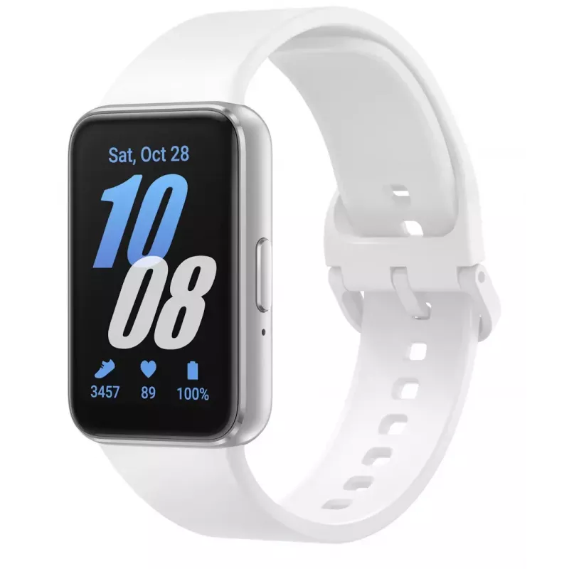Samsung Galaxy Fit3 sudraba viedais fitnesa aproce 4.06 cm (1.6 collu) AMOLED 40 mm digitāls 256 x 402 pikseļi skārienekrāns