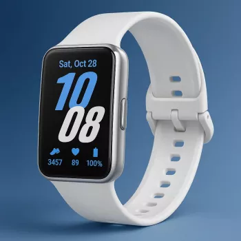 Samsung Galaxy Fit3 sudraba viedais fitnesa aproce 4.06 cm (1.6 collu) AMOLED 40 mm digitāls 256 x 402 pikseļi skārienekrāns