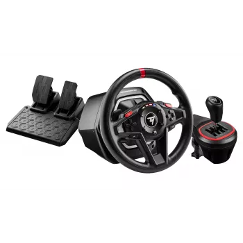 Thrustmaster T128 Shifter Pack melns USB stūre + pedāļi analogs PC, Xbox
