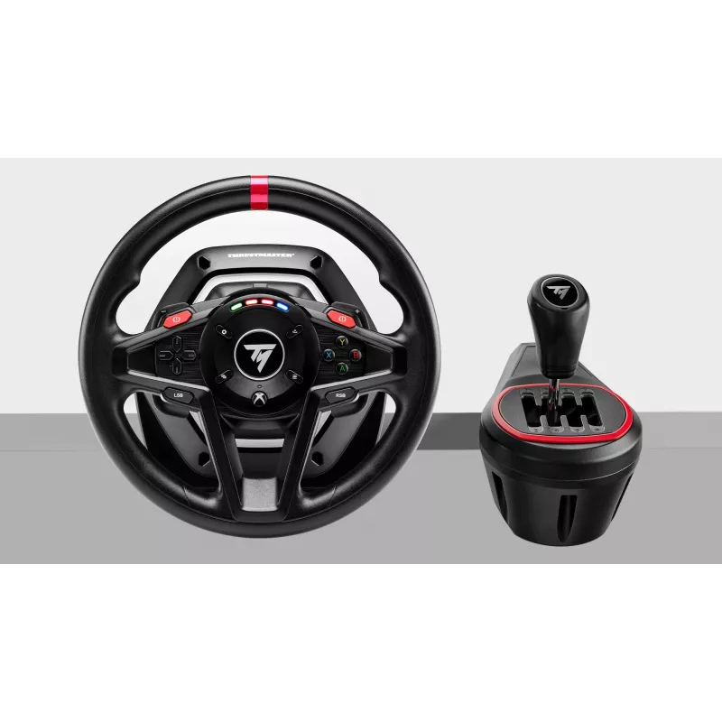 Thrustmaster T128 Shifter Pack melns USB stūre + pedāļi analogs PC, Xbox