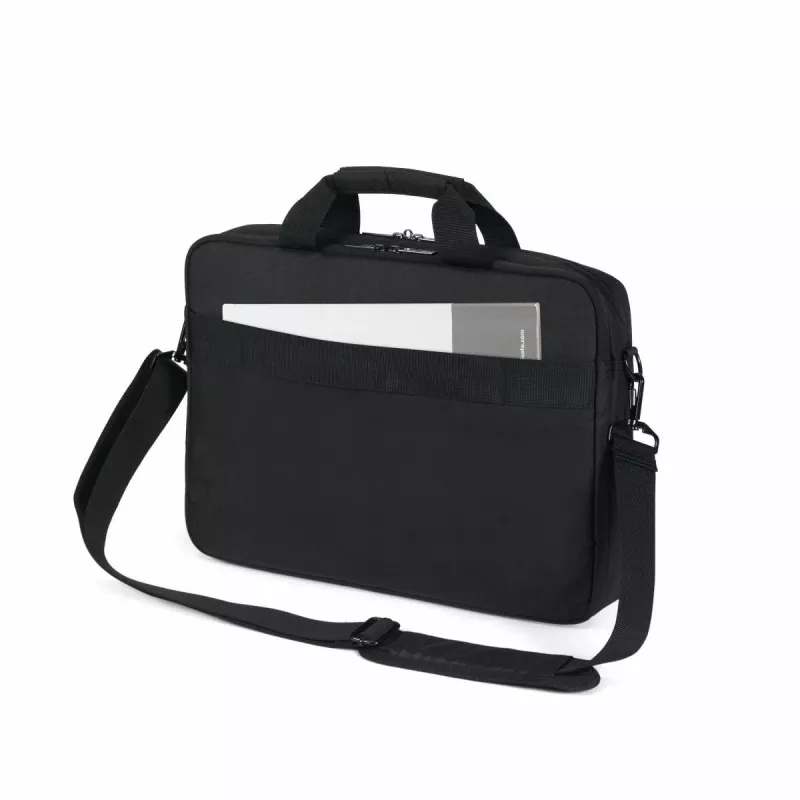 DICOTA Eco Top Traveller Core - 15-17.3 collu portatīvā datora soma - Melna / 300d 100% pārstrādāts PET poliesters