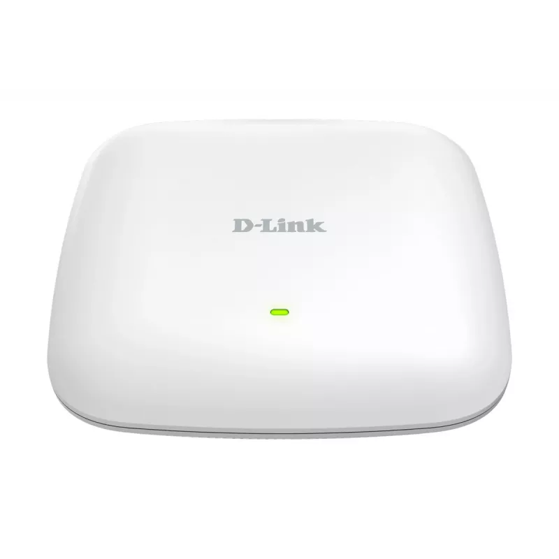 D-Link AX3000 Wi-Fi 6 divjoslu PoE piekļuves punkts, 2.4 GHz, 5 GHz, 3000 Mbit/s, SNMP, SNMPv2, SNMPv3, WEP, WPA, WPA2, WPA3, 10/100/1000/2500 Mbit/s
